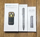 Olight Oclip Pro Black W/uv Armor Design-o Pen MINI-I3E Eos Flashlight. Bundle New. Price: $65.00.