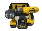 Dewalt Cordless Drill DW972 Light 904 Charger 3 Batteries Plus Case Used. Price: $99.00.