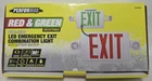 Performax Led Red/green Emergency & Exit Light New. Price: $34.99.