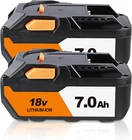 2PACK R840087 7000MAH Replacement For Ridgid 18V Battery Compatible With New. Price: $59.99.
