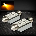 Pair 11 X 39MM Amber 5050 5055 Led Interior Dome 12V Light Bulb Lamp New. Price: $9.88.