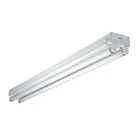 White Fluorescent Strip Tube Light Fixture 4 Ft. Ceiling Shop Garage Commercial New. Price: $47.20.