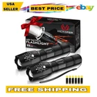 Victoper 2000 Lumens Led Flashlights 2-PACK 5 Modes Waterproof Zoomable Outdoor New. Price: $22.45.