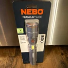 Nebo Franklin Slide 500LM Rechargeable Led Flashlight Magnetic Base Gray New. Price: $23.90.