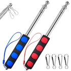 Bonwin 1.6M Telescopic Handheld Flagpoles With Clips, 5 Ft, Red + BLUE,2 Pack New. Price: $19.06.