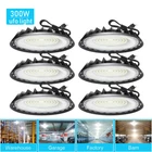 6 Pcs 300W Ufo Led High Bay 5000K Industrial Warehouse Commercial Lights New. Price: $122.99.