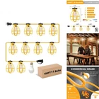 Yaoledly 100FT Construction String Lights 100W 11 Bulbs Work E26 Base New. Price: $103.47.