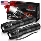Victoper Led Flashlight 2 Pack Bright Tactical Torch High Lumens 5 Modes New. Price: $18.63.