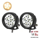 Lightronic Offroad Off-road Led Fog & 3.5" Round Pedestal Mount Spot Beam Amber New. Price: $58.96.