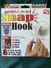 Snap Hook 6 Value Pack With Locking Suction Cup - As Seen Tv 3LG + 3SM Open. Price: $6.00.
