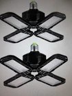 Yansun 80W Black Deformable Adjustable Led Garage Light Ceiling Mount 2PK Open. Price: $22.45.