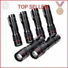 Hilngav 6 Pack Small Mini Led Flashlight, Single Mode Zoomable Flashlights Aa Ba New. Price: $24.86.