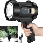 Kmivo Rechargeable Led Spotlight Flashlight, 2,000,000 High Lumens New. Price: $44.14.