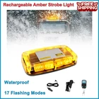 Rechargeable Amber Emergency Strobe Light Wireless Battery, 48 Led 17 Flashing New. Price: $59.19.