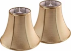 Light Gold Bell Shades Set Of 2 Medium 6.7 Top X 13 Bottom 10 New. Price: $78.44.