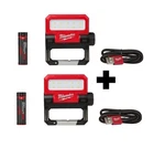 Milwaukee 550 Lumens Led Redlithium Usb Pivoting Flood Light (2-PACK) New. Price: $129.00.