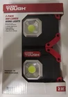 Hyper Tough 400-LUMEN 2-PK Led Work Lights 180 Foldable Handle Battery Operated New. Price: $19.97.