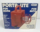 Vintage Orange Snapit Porta-lite Portable Work Lantern Wind Up Cord Car Adapter Open. Price: $89.99.