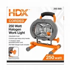 Hdx 250-WATT Portable Halogen Work Light Comfort-grip Heavy-duty Handle Open Box New. Price: $9.99.
