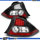 For 2004 2005 Honda Civic 2DR Coupe Em Ex Hx Lx Led Black Rear Brake Tail Lights New. Price: $126.99.