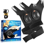 Parigo Stocking Stuffers Led Gloves With Waterproof Lights - Dark Black New. Price: $34.99.