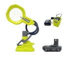 New Ryobi 18V Cordless Led Magnifying Clamp Light Kit With Battery And Charger. Price: $84.99.
