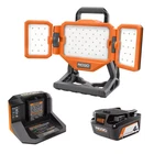 Ridgid 18V Hybrid Panel Light Kit With 4 Ah Battery And Charger New. Price: $248.75.