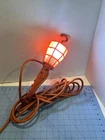 Plastic Cage Trouble Light With 25' Extension Cord Bonus Plug Orange Work Used. Price: $18.71.