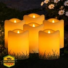 Glosola Solar Pillar Candles Outdoor, 6 Pack 3"X4" Dusk To Dawn New. Price: $71.09.