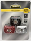 Defiant Led Headlight 3-PACK 200 Lumen Elastic Headband Flashlight New. Price: $16.99.