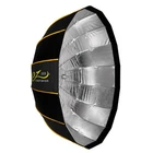 Glow Ez Lock 42" Collapsible Silver Beauty Dish Softbox W/bowens Mount Speedring New. Price: $99.00.