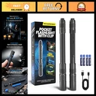 800LM Rechargeable Pen Flashlight - Zoomable, Waterproof, Dual Modes, 2 Pa New. Price: $62.99.