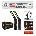 Compact Rechargeable Led Flashlight With Hook & Magnet - Perfect Gift For Dad New. Price: $23.99.
