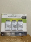 Capstone 2-IN-1 Led Night Light Power Failure 3-PK Plug-in Wall Plate Nip New. Price: $39.99.