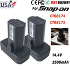 Pack For Snap-on 14.4V Battery CTB8174 CTB8172 CT861DB CTC722 CT825DB 2.5AH Us New. Price: $139.90.