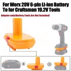For Worx 6-PIN 20V Lithium Battery Craftsman 19.2V Tool-adapter Only New. Price: $19.99.