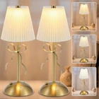 Fortune Shun 2 Pack Cordless Table Lamp,small Gold Bow Night Light,led Rechar... New. Price: $54.29.