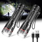 Wdtpro Rechargeable Flashlights High Lumens, 2 Pack 10H Long Lasting Super Brigh New. Price: $37.99.