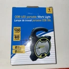 Cob Led Mini Portable Work Light 60/100 Lumens Open. Price: $30.00.