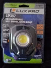 Lux-pro LP387 Rechargeable 360 Swivel Work Light New. Price: $49.99.
