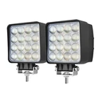 Jaslite 2PACK Led Work Lights 12/24 Volt 5500LMS 4.3INCH 48W, White New. Price: $88.02.