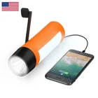 Vfan Rechargeable Hand Crank Flashlight/generator/usb Charger For Phone New. Price: $43.22.