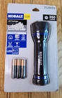 Kobalt Virtually Indestructible Waterproof 350-LUMEN Led Flashlight With Battery New. Price: $19.99.