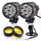 Motorcycle Spotlights With Yellow Lens, 2PCS Motorbike Led Driving Fog... New. Price: $111.11.