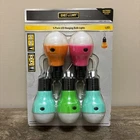 Defiant Led Hanging Bulb Lights 40 Lumen 5/PACK Multicolors (LLB-9) New. Price: $12.99.
