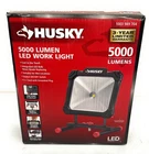 Husky 5000 Lumens Portable Corded Led Work Light, Black, 1003 989 704 Open. Price: $39.95.