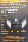 Farpoint- Versa Beam Twin Fold Garage & Ceiling Light 2000 Lumens New. Price: $17.29.