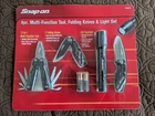 Snap-on Tools 4PC Set 13 IN1 Multi-function 2 Folding Knives Led Flashlight New. Price: $52.99.