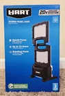 New Hart 20-VOLT Hybrid Led Panel Light, 2,000 Lumens, HPWL04, (tool Only). Price: $69.95.
