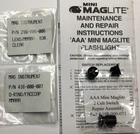 Aaa 2 Cell Mini Maglite Repair Switch Assembly # 108-000-071 With New Lens. Price: $8.25.